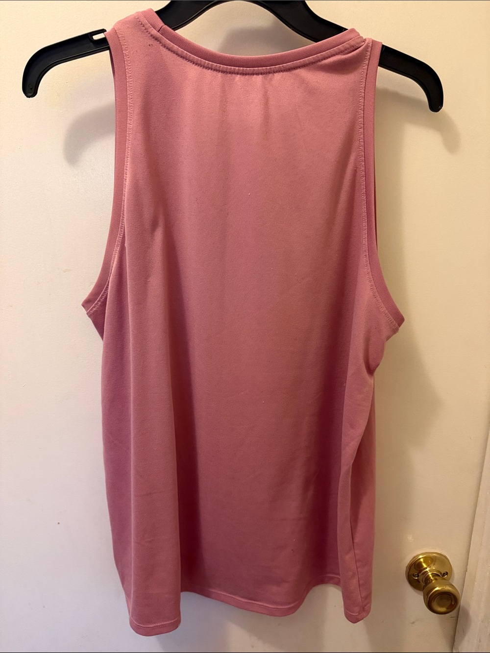 Nike Women's Dusty Pink Athletic Tank with White Swoosh - Picture 5 of 5